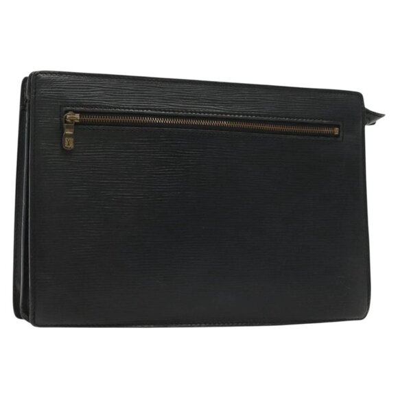 LOUIS VUITTON Epi Angian Shoulder Bag 2way Black M52112 LV Auth 137331 - Picture 1 of 16